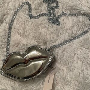 Silver Lips Anthro Purse!!
